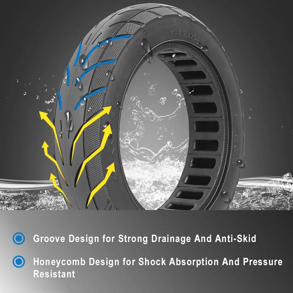 10 Inch Solid Tubeless Tire For Ninebot Segway F20 F25 F30 F40