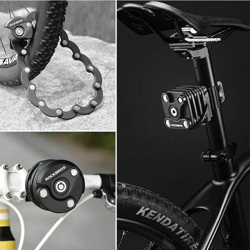 3-Key Security Bike Lock | Heavy-Duty Alloy for Scooters/Bikes