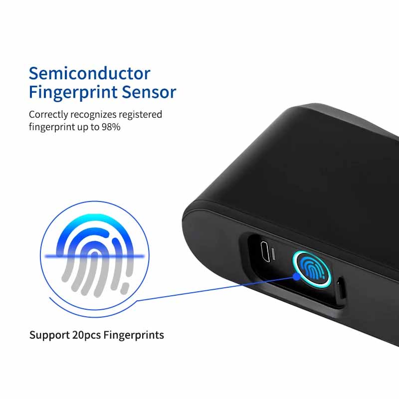 Fingerprint Waterproof Safe Smart U Bike Lock