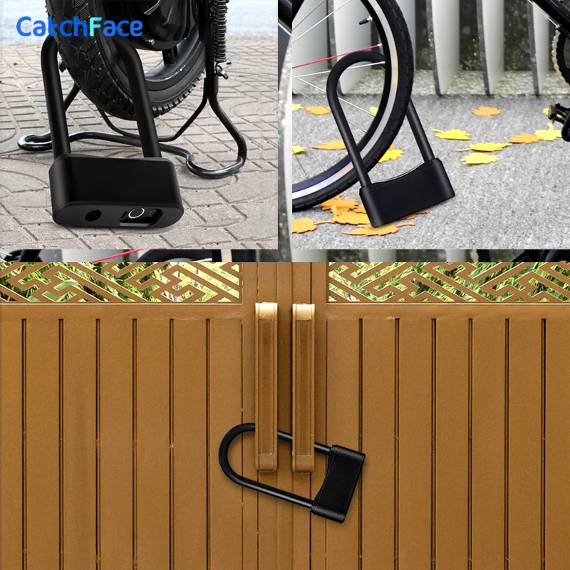 Fingerprint Waterproof Safe Smart U Bike Lock