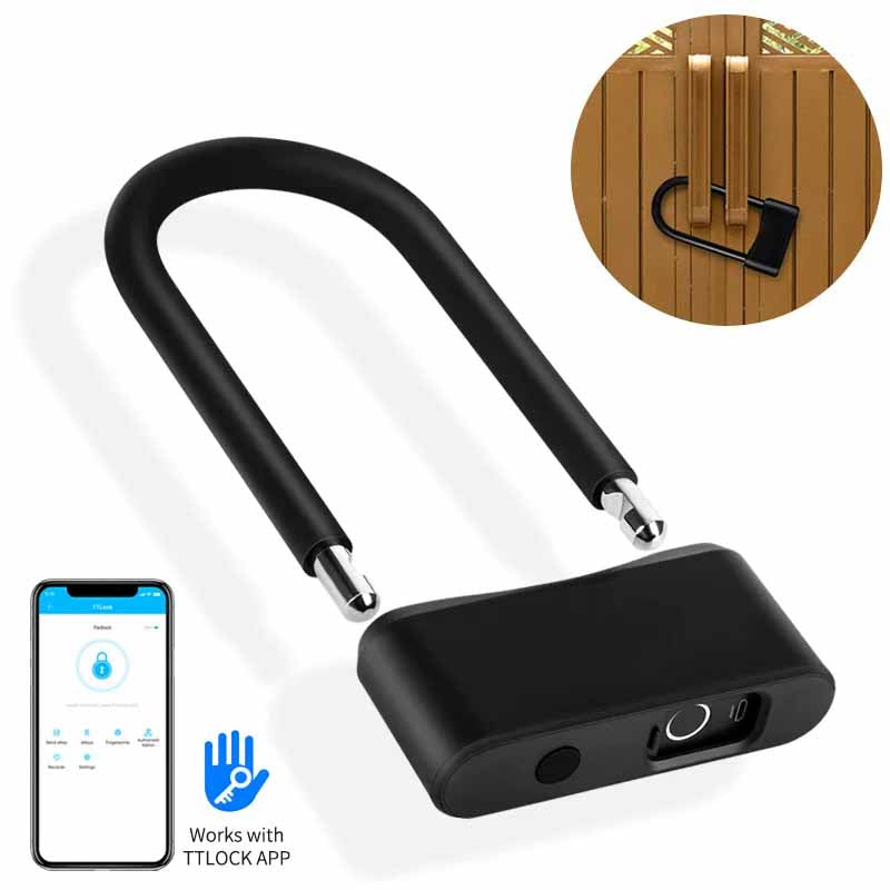 Fingerprint Waterproof Safe Smart U Bike Lock