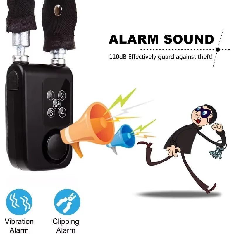 Best Motorcycle Chain Bike Lock with Alarm