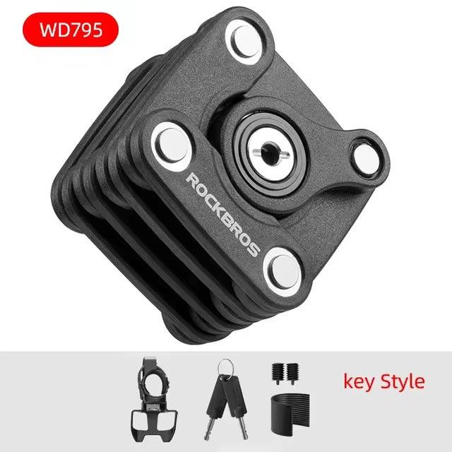 3-Key Security Bike Lock | Heavy-Duty Alloy for Scooters/Bikes