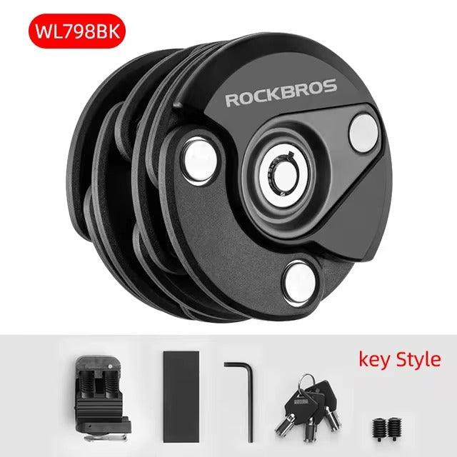 3-Key Security Bike Lock | Heavy-Duty Alloy for Scooters/Bikes
