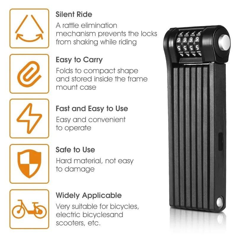 Anti-Theft Collapsible Bike Lock for eScooters & Folding Bikes