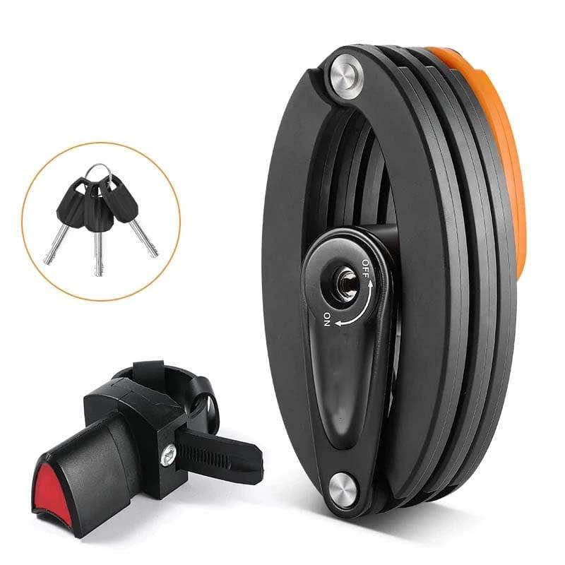 Durable PA6 & Steel Folding Bike/E-Scooter Lock with 4-Digit Code