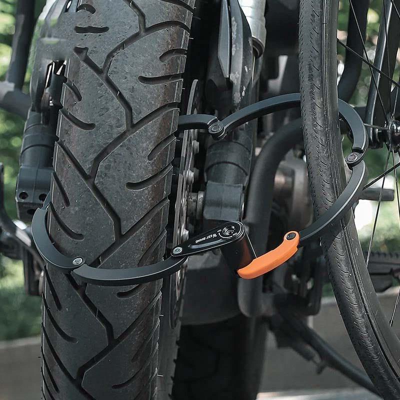 Durable PA6 & Steel Folding Bike/E-Scooter Lock with 4-Digit Code